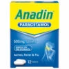 B&M Anadin Paracetamol Tablets 12pk 2 B&M Anadin Paracetamol Tablets 12pk -B&M Shop 273848 anadin paracetamol tablets 12pk