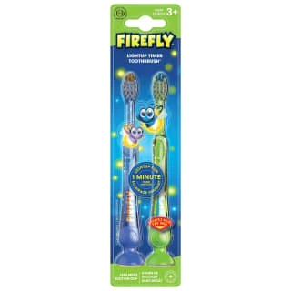 B&M Firefly Light Up Timer Toothbrush 2pk 3 B&M Firefly Light Up Timer Toothbrush 2pk