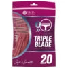 Skin Techniques Ladies Triple Blade Disposable Razors 20pk -B&M Shop 311287 skin techniques ladies triple blade disposable razors 20pk s