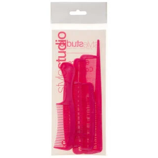 Hair Comb Set 6pc - Pink 10 Hair Comb Set 6pc - Pink - Image 8