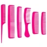 Hair Comb Set 6pc - Pink -B&M Shop 314933 stylestudio 6 piece comb set pink 2