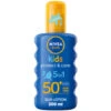 Nivea Kids Moisturising Spf 50 Sun Cream Spray 200ml -B&M Shop 337339 nivea sun kids protect and care 5 in 1 spf50 plus sun lotion spray 200ml