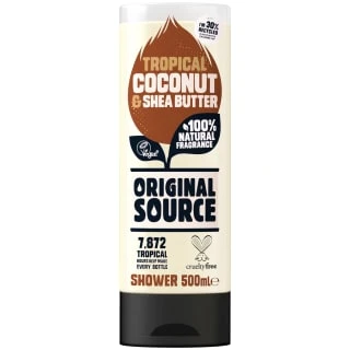 Original Source Shower Gel 500ml - Tropical Coconut & Shea Butter 3 Original Source Shower Gel 500ml - Tropical Coconut & Shea Butter