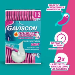 Gaviscon Double Action Liquid Sachets 12pk 13 Gaviscon Double Action Liquid Sachets 12pk -B&M Shop 345488 gaviscon 12 x 10ml double action 10ml liquid sachets 2