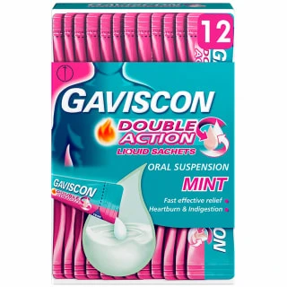 Gaviscon Double Action Liquid Sachets 12pk 3 Gaviscon Double Action Liquid Sachets 12pk
