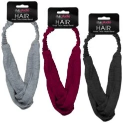 Style Studio Jersey Twist Headband - Pink -B&M Shop 346013 jersey twist headband group