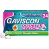 Gaviscon Double Action Chewable Tablets 24pk 1 Gaviscon Double Action Chewable Tablets 24pk -B&M Shop 359506 gaviscon 24s double action mint chewable tablets