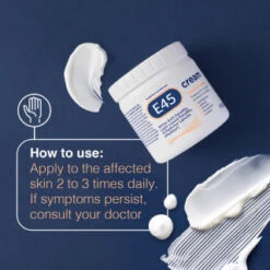 E45 Dermatological Cream 125g -B&M Shop 359821 e45 cream dry skin 125g 3