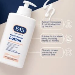 E45 Moisturising Lotion 500ml 13 E45 Moisturising Lotion 500ml -B&M Shop 359832 e45 moisturising lotion 500ml1
