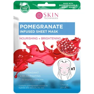 Skin Techniques Pomegranate Infused Sheet Mask 3 Skin Techniques Pomegranate Infused Sheet Mask