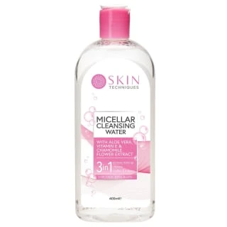 Skin Techniques Cleansing Micellar Water 400ml 3 Skin Techniques Cleansing Micellar Water 400ml