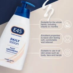 E45 Daily Lotion Skincare 400ml -B&M Shop 377296 e45 daily lotion 400ml 3