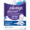 Always® Always Discreet Pads Extra Secure 8pk - Long Plus -B&M Shop 378817 always discreet pads long plus 8pk