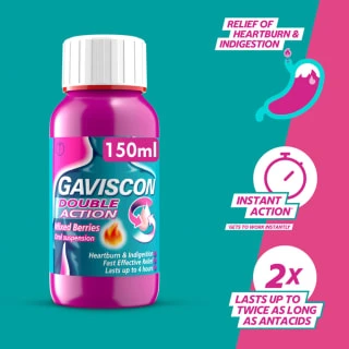 Gaviscon Double Action 150ml - Mixed Berries 5 Gaviscon Double Action 150ml - Mixed Berries - Image 3