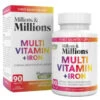 B&M Millions & Millions Multivitamin & Iron Tablets 90pk 1 B&M Millions & Millions Multivitamin & Iron Tablets 90pk -B&M Shop 385665 millions multivitamin iron 90 tablets
